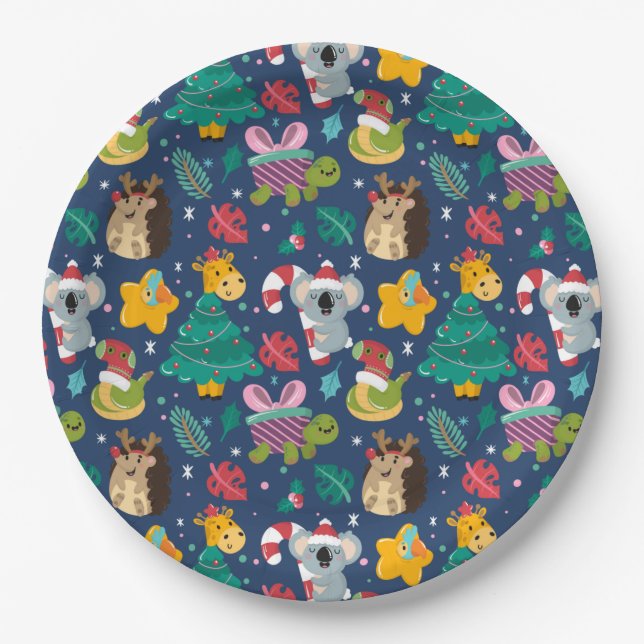 Funny Christmas Paper Plate (Front)