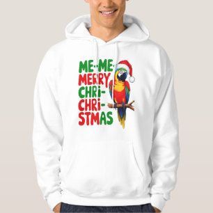 FUNNY CHRISTMAS PARROT HOODIE
