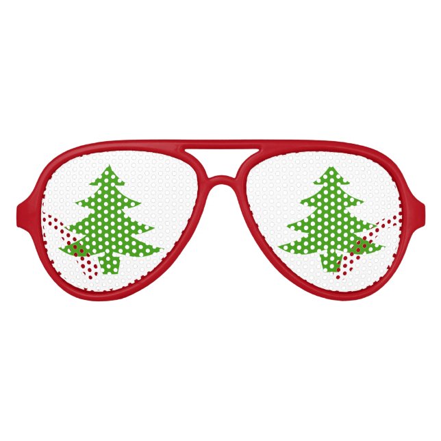 Funny Christmas party shades with Xmas tree (Front)