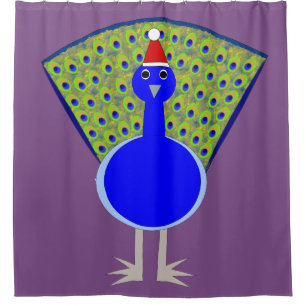 Funny Christmas Peacock