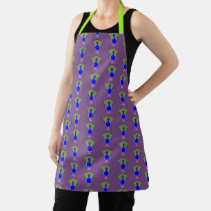 Funny Christmas Peacock Apron