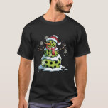 Funny Christmas Pickleball Snowman Santa Hat Holid T-Shirt<br><div class="desc">Funny Christmas Pickleball Snowman Santa Hat Holiday Pajamas</div>