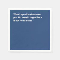 Funny Christmas Pie Poem Bold Blue