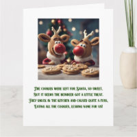 Funny Christmas Poem Cute Christmas Reindeer