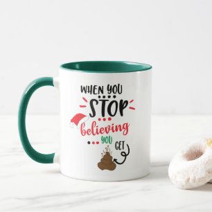 Funny Christmas poop Holiday mug