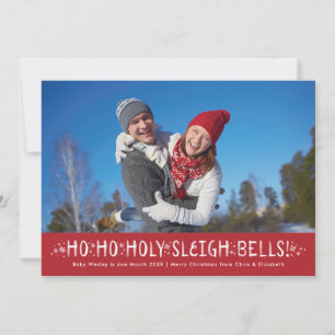 Funny Christmas Pregnancy Announcement Holy Sleigh