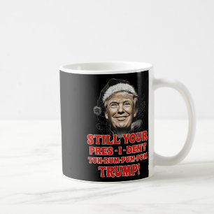 Funny Christmas President Trump Pajamas Ugly Chris Coffee Mug