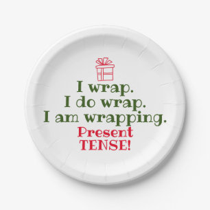 Funny Christmas Pun   Cute Holiday Grammar Paper Plate