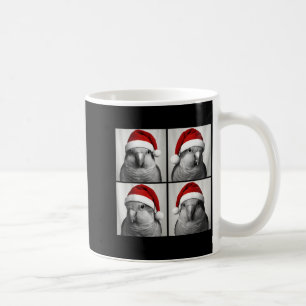 Funny Christmas Quaker Parrot Santa Photo Booth  Coffee Mug