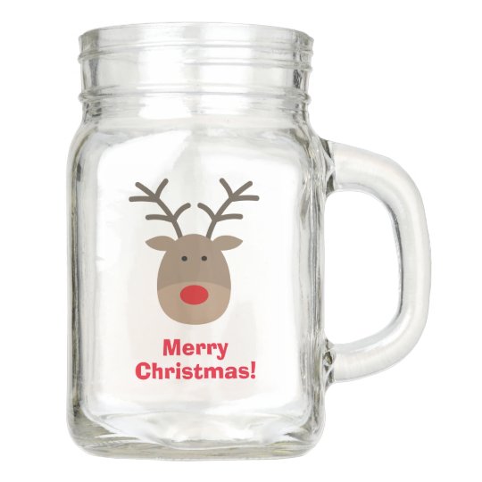 funny christmas reindeer mason