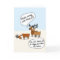 Funny Christmas Reindeer Vegas Folded Holiday Card