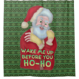 Funny Christmas Santa Claus Humour Wake Me Up