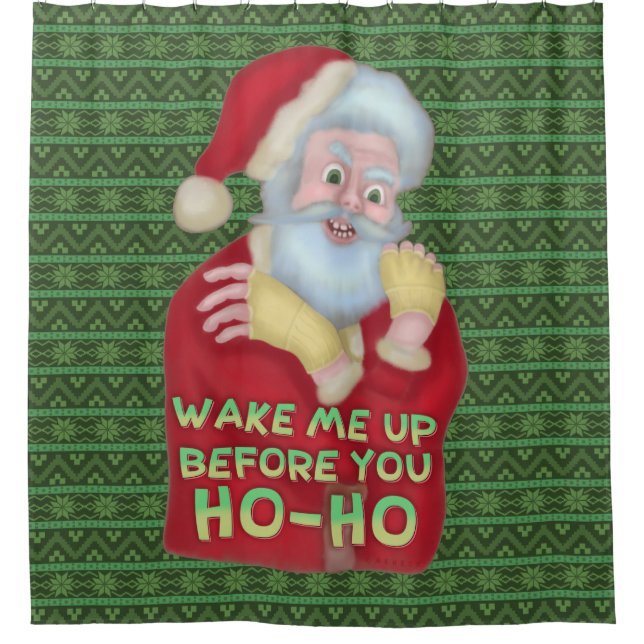 Funny Christmas Santa Claus Humour Wake Me Up (Front)