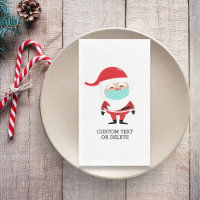 Funny Christmas Santa Claus in Face Mask Custom