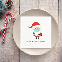 Funny Christmas Santa Claus in Face Mask Custom