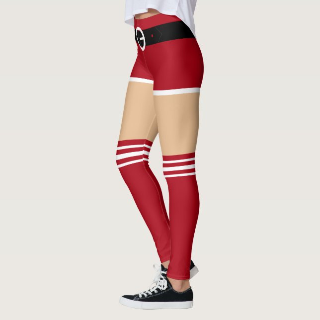 Funny Christmas Santa Claus Leggings (Left)