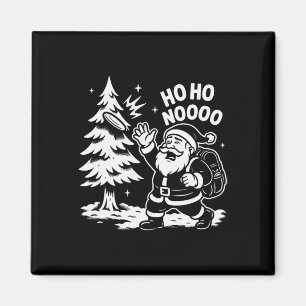 Funny Christmas Santa Disc Golf Ho Ho Noooo Holida Magnet
