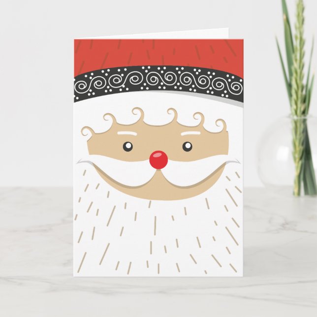 Funny Christmas Santa Holiday Card (Front)