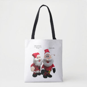 Funny Christmas Santa Joke Tote Bag