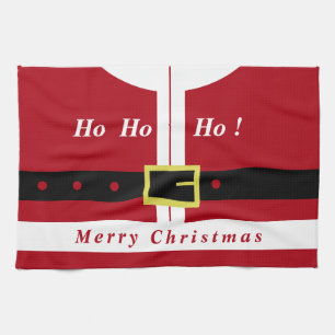 Funny Christmas Santa Kitchen Towel