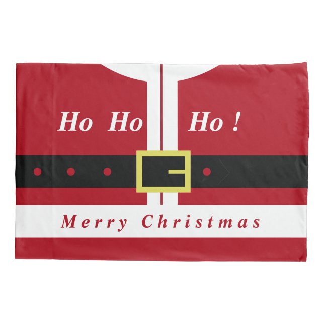 Funny Christmas Santa Pillow Case (Back)