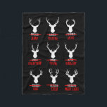 Funny Christmas Santa Reindeer List Pajamas For De Fleece Blanket<br><div class="desc">Funny Christmas Santa Reindeer List Pajamas For Deer Hunters</div>