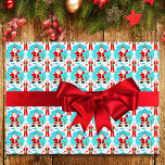 Funny Christmas Santa Surprised At Mrs. Claus Fish Wrapping Paper Sheet<br><div class="desc">This Hilarious Fishing Christmas Pattern is a Catch for Fishing Fans! Join Santa's Comedy of Errors as Mrs. Claus Outsmarts Him. Gift-wrap with this Whimsical Design for Your Fishing Enthusiast!</div>