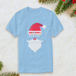 Funny Christmas Santa's Favourite Dentist Custom T-Shirt<br><div class="desc">Tell everyone who Santa's favourite is. Shirt features a Santa Claus Hat, moustache, beard and text that reads "Santa's Favourite" Dentist - or you can fill in the blank . . . . Nurse, Uncle, Dad, Aunt, Mom, Engineer, Dog Lover, etc. Customize the text with any "favourite". Makes a fun...</div>