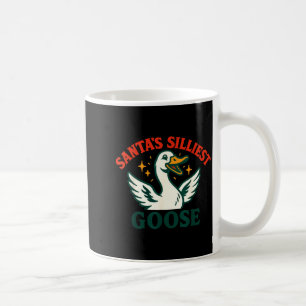 Funny Christmas Santas Silliest Goose Humor Coffee Mug