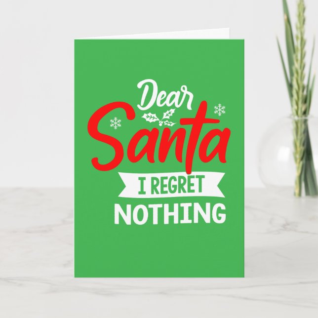 Funny Christmas saying Card (Front)