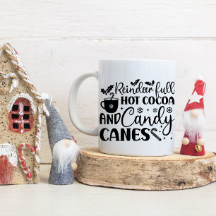 Funny Christmas saying, holiday quote) Two-Tone Coffee Mug