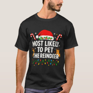 Funny Christmas Saying Reindeer Lover Holiday Ligh T-Shirt
