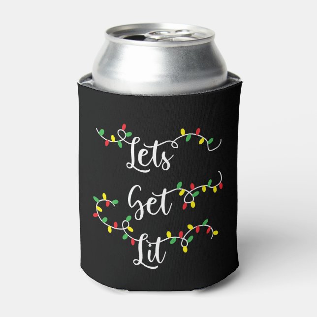 Funny Christmas Sayings Can Cooler (Can Front)