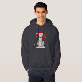 Funny Christmas shirt Baseball Snowman gift Shirt