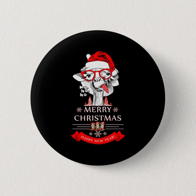 Funny Christmas Shirt Christmas Ho-ho-ho  2 Inch Round Button (Front)