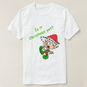 Funny Christmas Shirt Cute Elf Holiday Stress