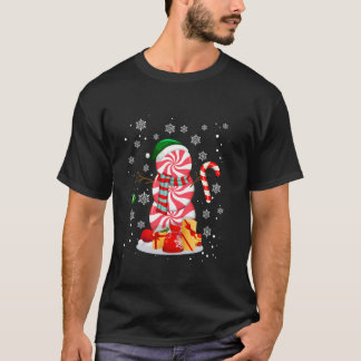 Funny Christmas Shirts Peppermint Candy Snowman Lo