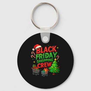 Funny Christmas Shopng Crew Keychain