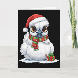 Funny Christmas Silkie Chicken Card