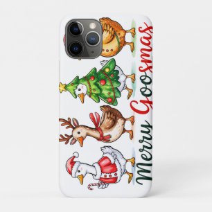 Funny Christmas Silly Goose iPhone 11 Pro Case