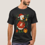 Funny Christmas Silly Goose Santa Hat Gift Holiday T-Shirt<br><div class="desc">Funny Christmas Silly Goose Santa Hat Gift Holiday Pajama</div>