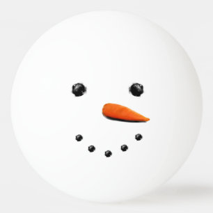Funny Christmas Snowman Ping Pong Ball