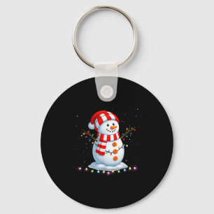 Funny Christmas Snowman Tee Cute Santa Men Women K Keychain