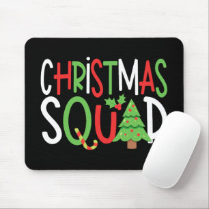Funny Christmas Squad Family Holiday Mouse Pad