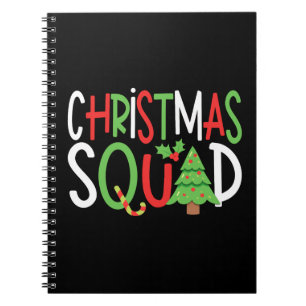 Funny Christmas Squad Family Holiday  Notebook