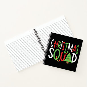 Funny Christmas Squad Family Holiday Notebook