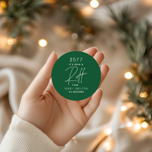 Funny Christmas Sticker It's Been A Ruff Year
