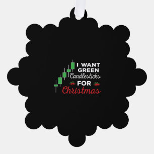Funny Christmas Stock Market Trading Ornament Card