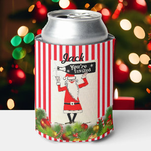 Funny Christmas Stocking Stuffer YOUR NAME Beer Can Cooler