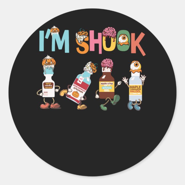 Funny Christmas Tee Crna Pacu ER ED ICU Critical C Classic Round Sticker (Front)